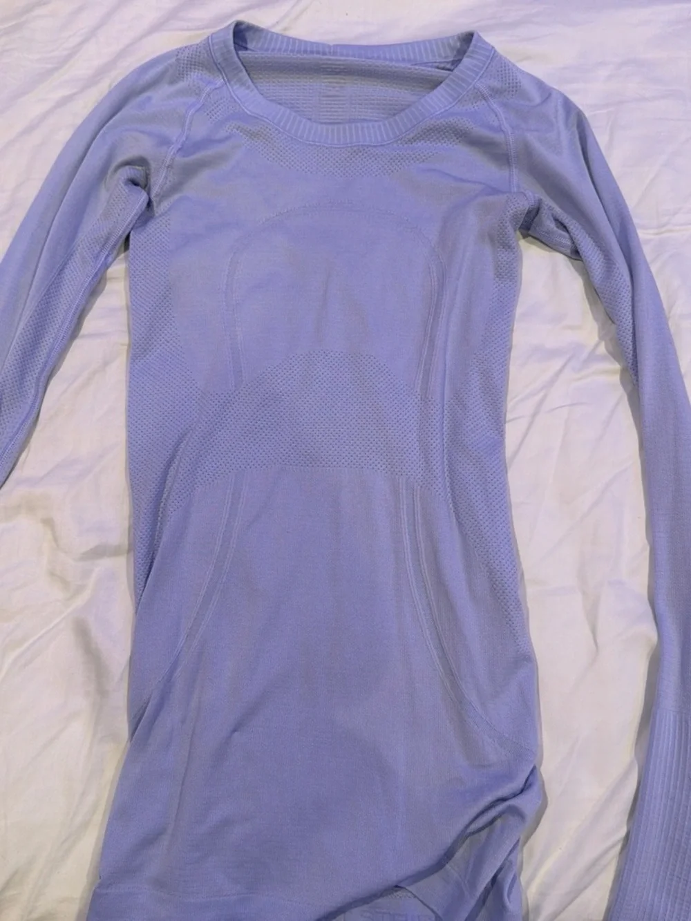 lululemon athletica Lavender Long Sleeve Seamless Performance Top